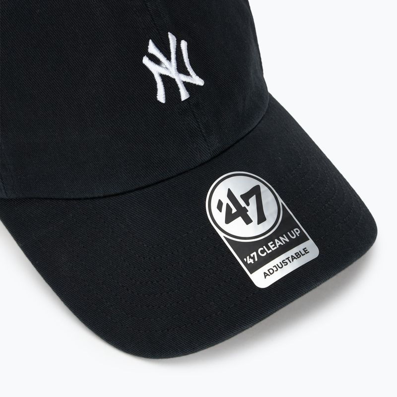 Kepuraitė su snapeliu 47 Brand MLB New York Yankees Base Runner CLEAN UP black 3