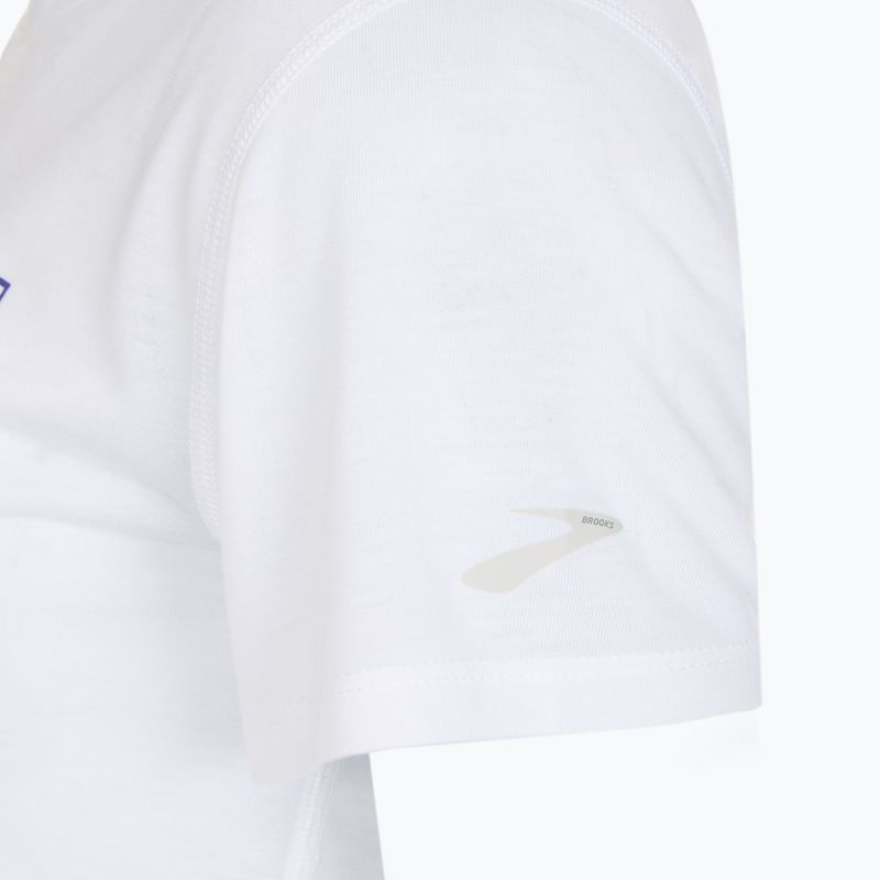 Moteriški bėgimo marškinėliai Brooks International Women'S Day white/purple/orange 3