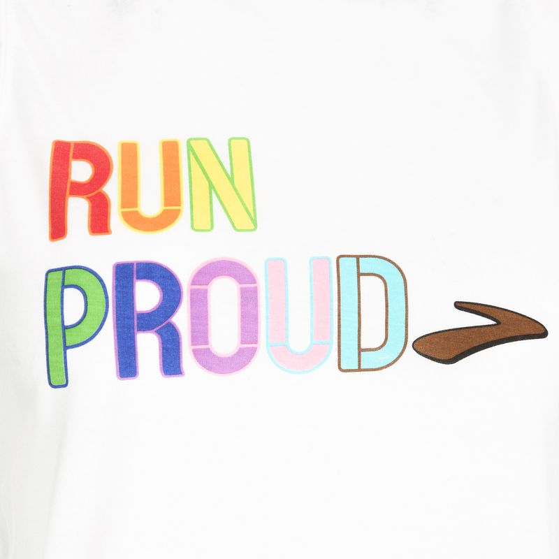 Moteriški bėgimo marškinėliai Brooks Distance Graphic Tank white/rainbow/brow 3