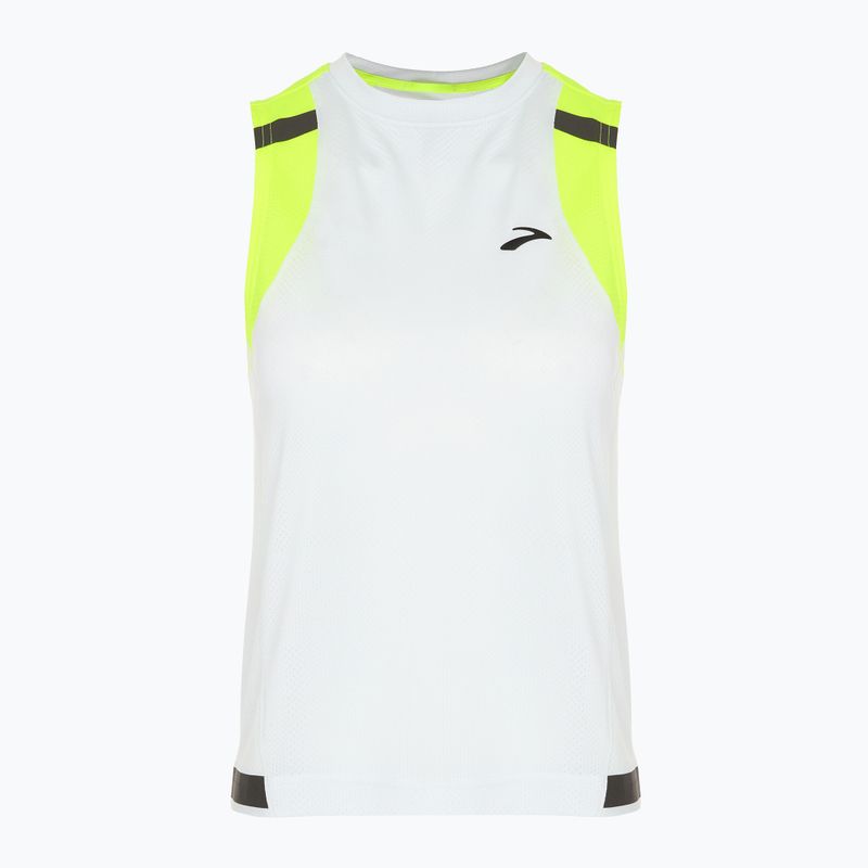 Moteriški bėgimo marškinėliai Brooks Carbonite Tank icy grey/nightlife jacquard