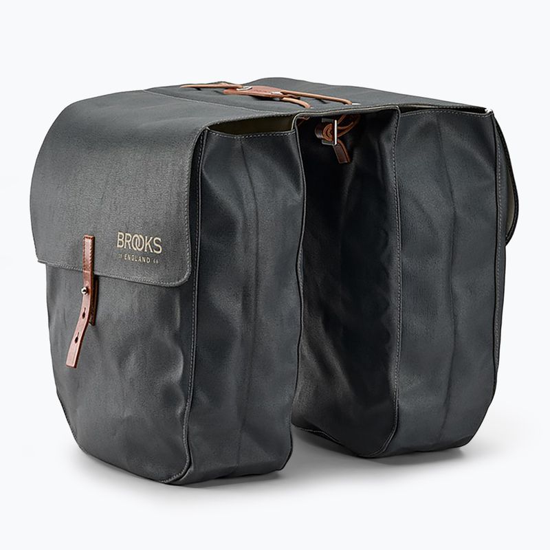 Dviračio krepšys Brooks England Brick Lane Panniers 30 l grey/honey