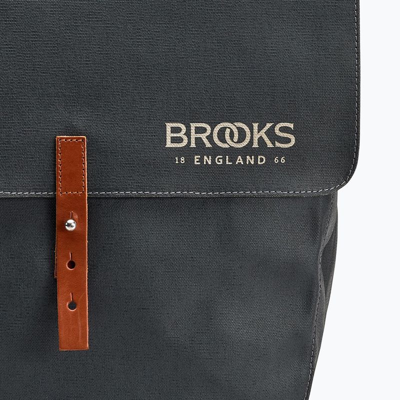 Dviračio krepšys Brooks England Brick Lane Panniers 30 l grey/honey 5