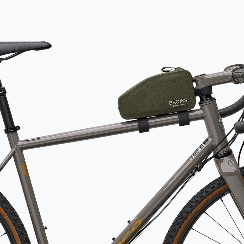 Dviračio krepšys ant rėmo Brooks England Scape Top Tube 0,9 l mud green 4