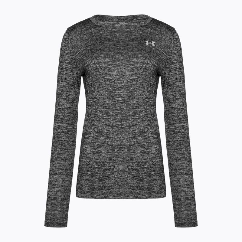 Moteriška "Under Armour Tech Crew Twist" treniruočių ilgomis rankovėmis juoda/metallic silver 4