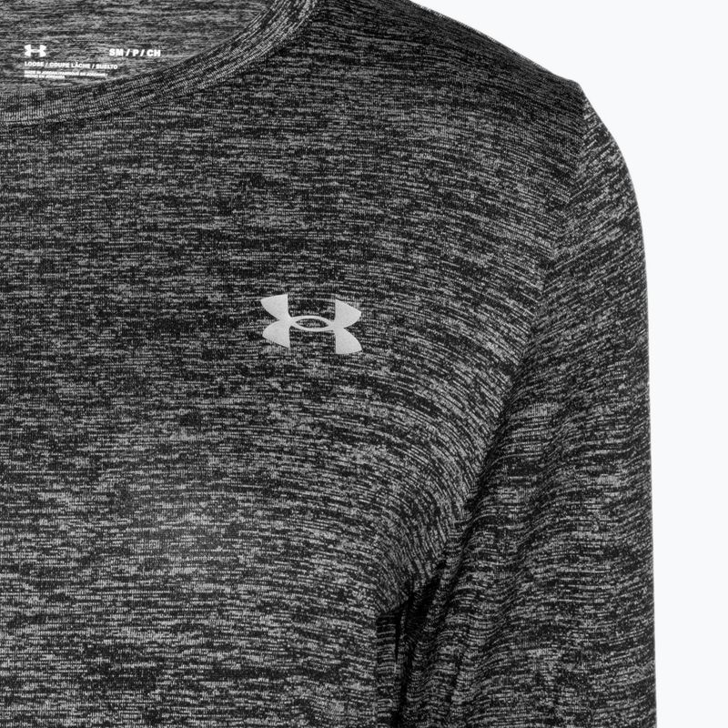 Moteriška "Under Armour Tech Crew Twist" treniruočių ilgomis rankovėmis juoda/metallic silver 6