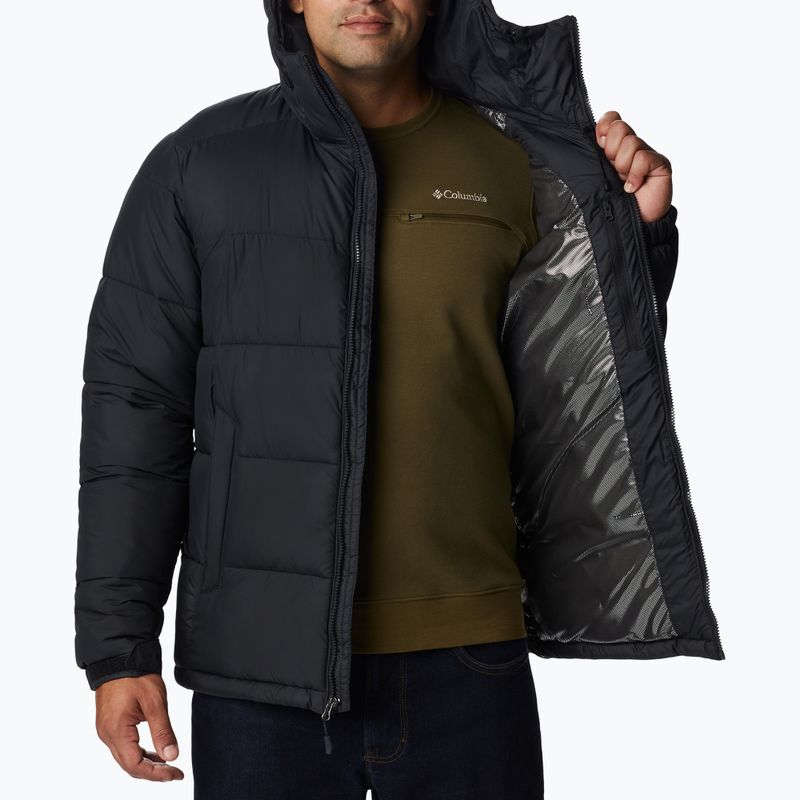 Columbia Pike Lake Hooded vyriška pūkinė striukė su gobtuvu juoda 1738032 4