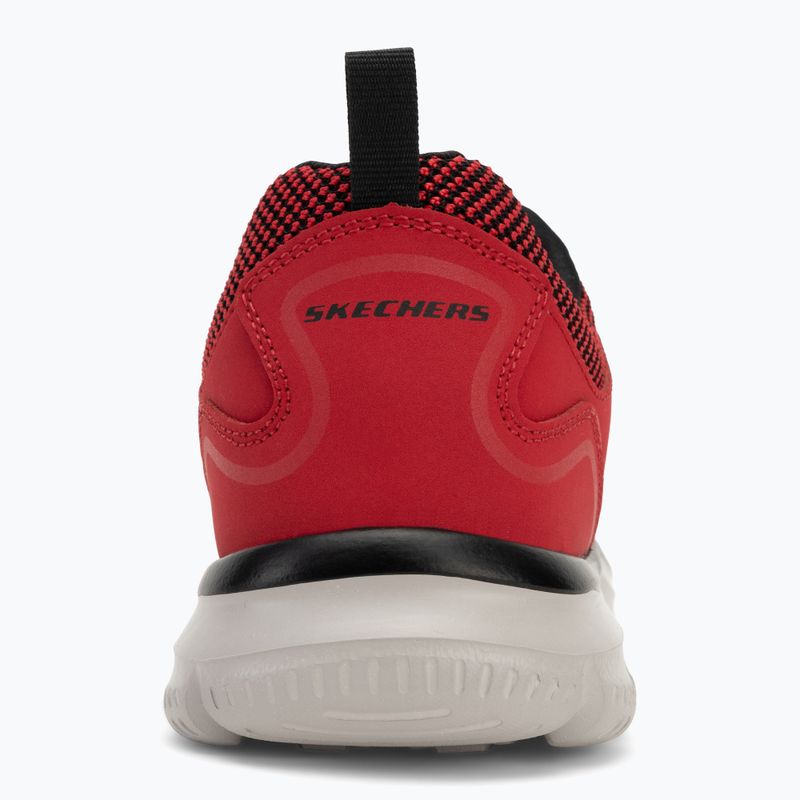 SKECHERS Track Bucolo raudoni/juodi vyriški treniruočių bateliai 6