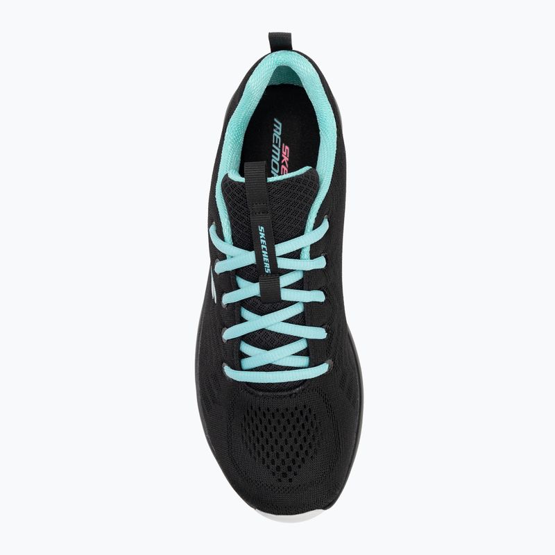 SKECHERS Graceful Get Connected moteriški treniruočių bateliai black/turquoise 5