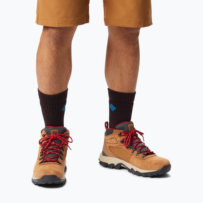 Columbia Newton Ridge Plus II Suede WP elk/mountain red vyriški trekingo batai 15