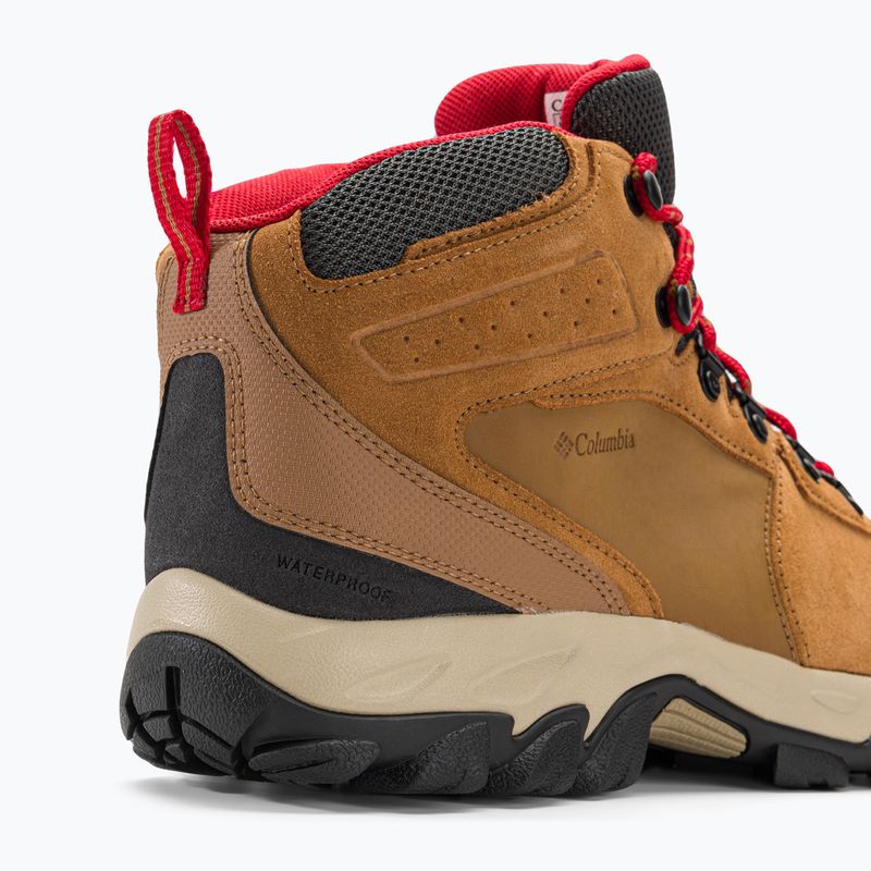 Columbia Newton Ridge Plus II Suede WP elk/mountain red vyriški trekingo batai 9