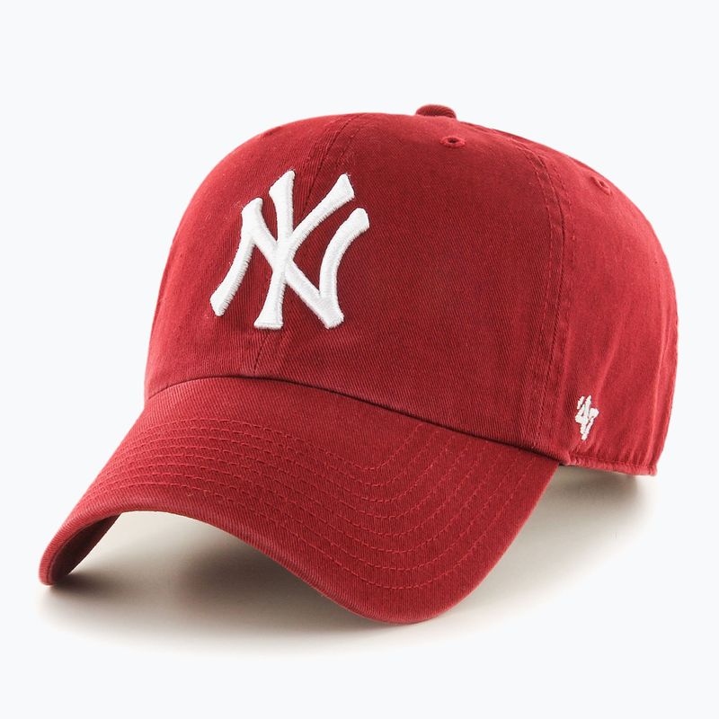 Kepuraitė su snapeliu 47 Brand MLB New York Yankees CLEAN UP razor red 5