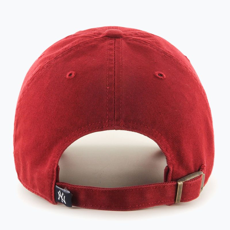 Kepuraitė su snapeliu 47 Brand MLB New York Yankees CLEAN UP razor red 6