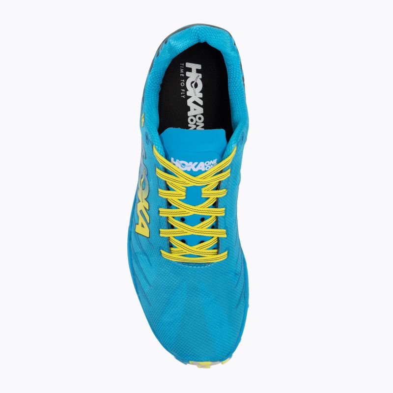 Vyriški bėgimo bateliai HOKA Evo Jawz cyan/citrus 6
