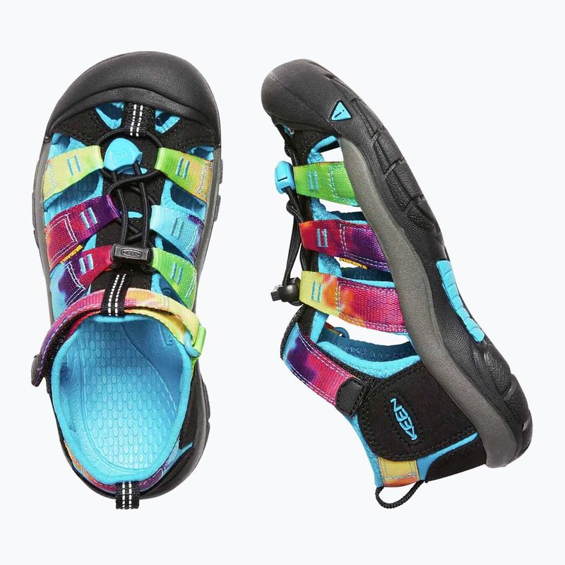 Vaikiški žygio sandalai KEEN Newport H2 rainbow tie dye 10