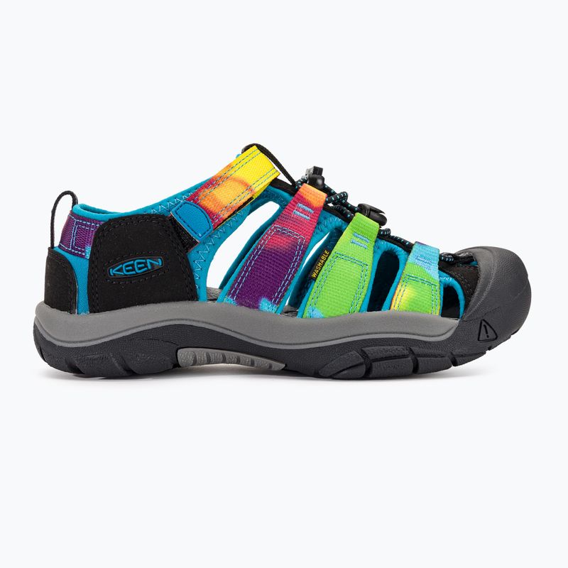 Vaikiški žygio sandalai KEEN Newport H2 rainbow tie dye 2