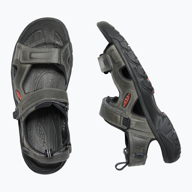 Keen Targhee III Open Toe vyriški trekingo sandalai pilkos spalvos 1022424 10