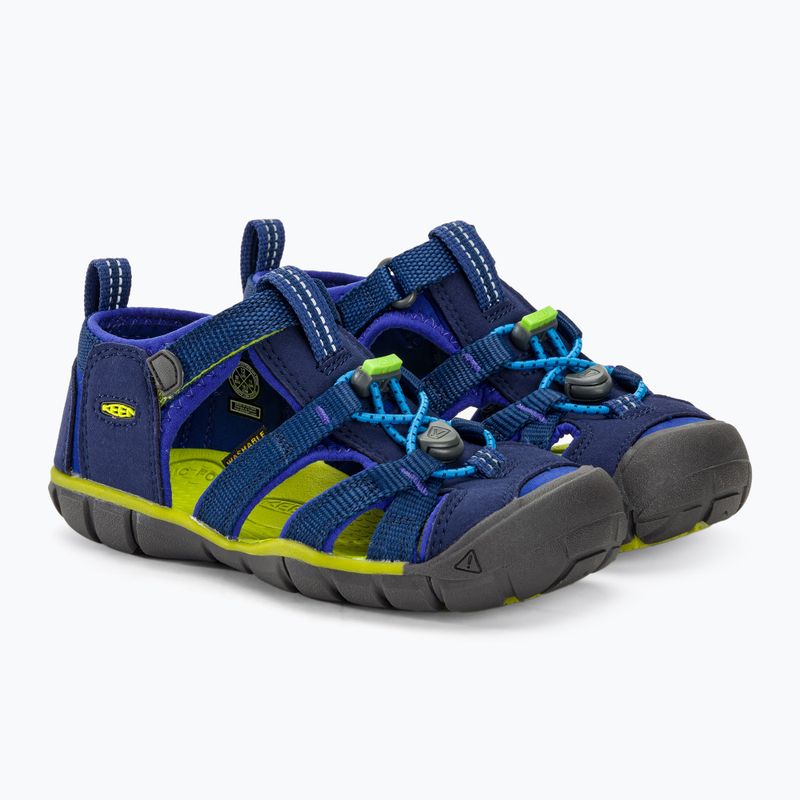 KEEN Seacamp II CNX blue depths/chartreuse vaikiški sandalai 4