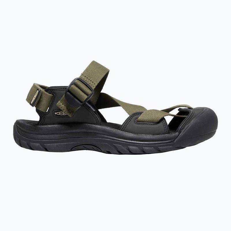 Vaikiški žygio sandalai KEEN Zerraport II Military olive/black 8