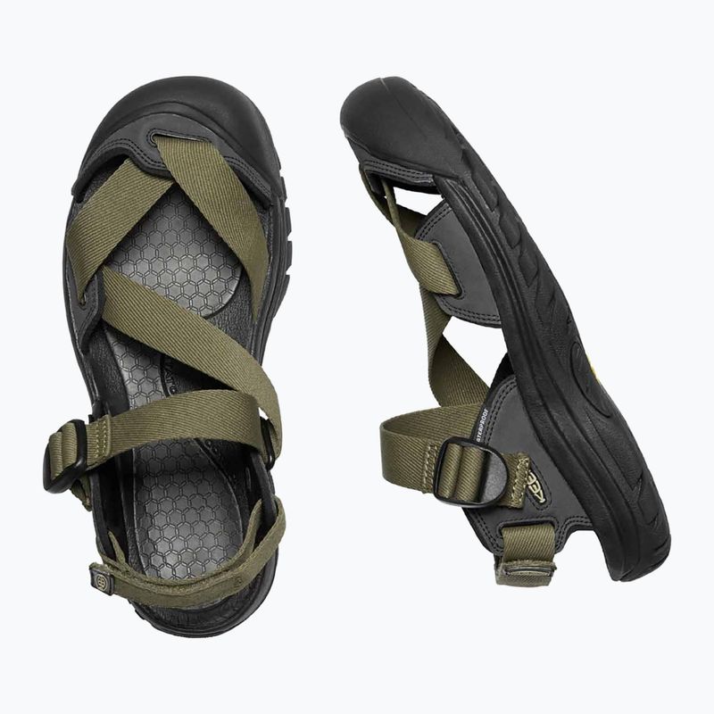 Vaikiški žygio sandalai KEEN Zerraport II Military olive/black 10