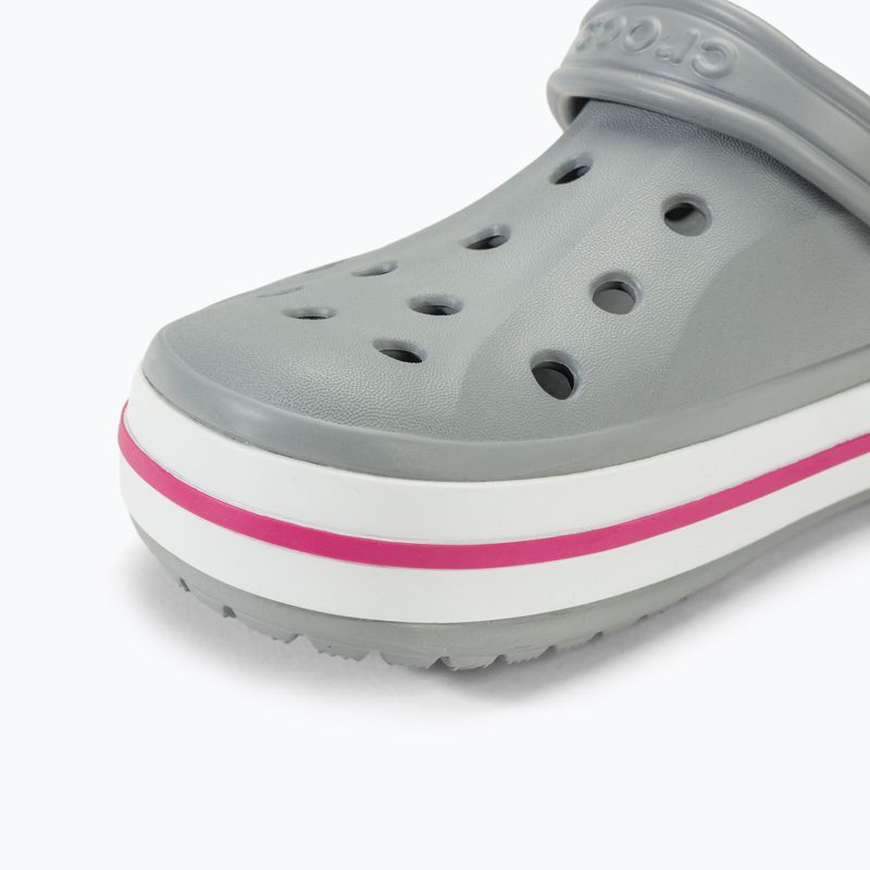 Šlepetės Crocs Bayaband Clog light grey/candy pink 8