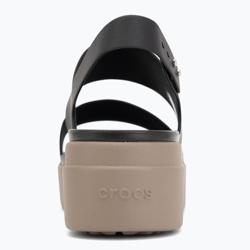 Moteriškos basutės  Crocs Brooklyn Low Wedge black/mushroom 6