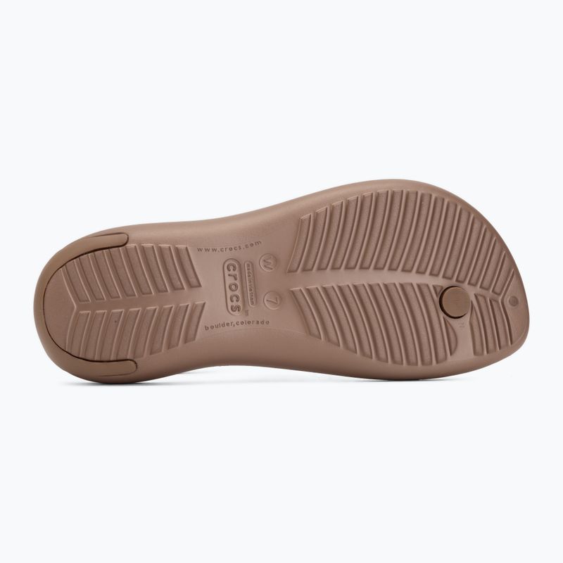Moteriškos šlepetės Crocs Sexi Flip bronze 4