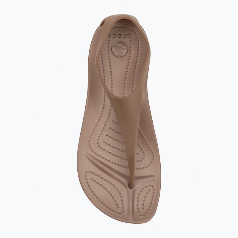 Moteriškos šlepetės Crocs Sexi Flip bronze 5