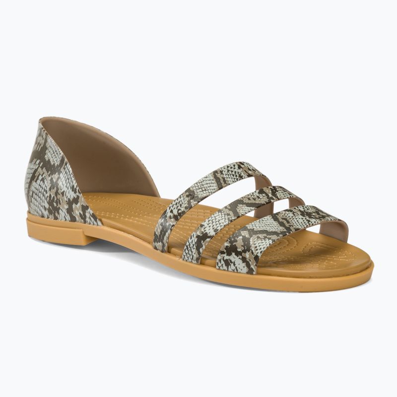 Moteriški sandalai Crocs Tulum Open Flat mushroom/stucco