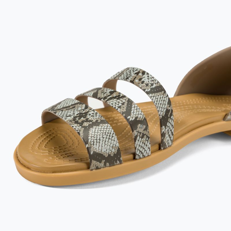 Moteriški sandalai Crocs Tulum Open Flat mushroom/stucco 7