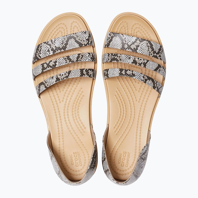 Moteriški sandalai Crocs Tulum Open Flat mushroom/stucco 12