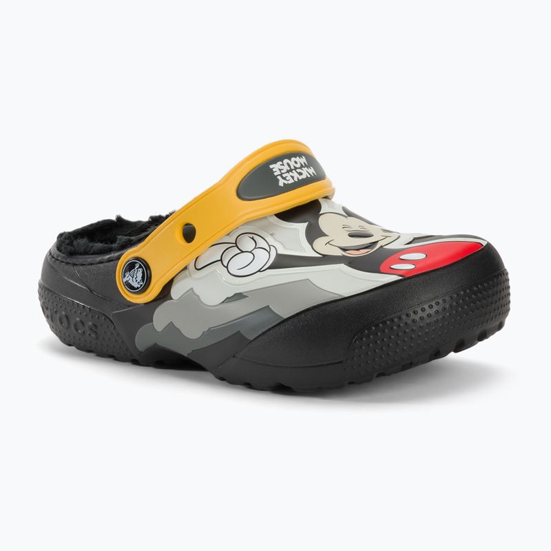Vaikiškos šlepetės Crocs Fun Lab Lined Disney Mickey Mouse Clog black 2
