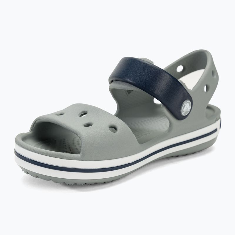 Vaikiški sandalai Crocs Crockband Kids Sandal light grey/navy 7