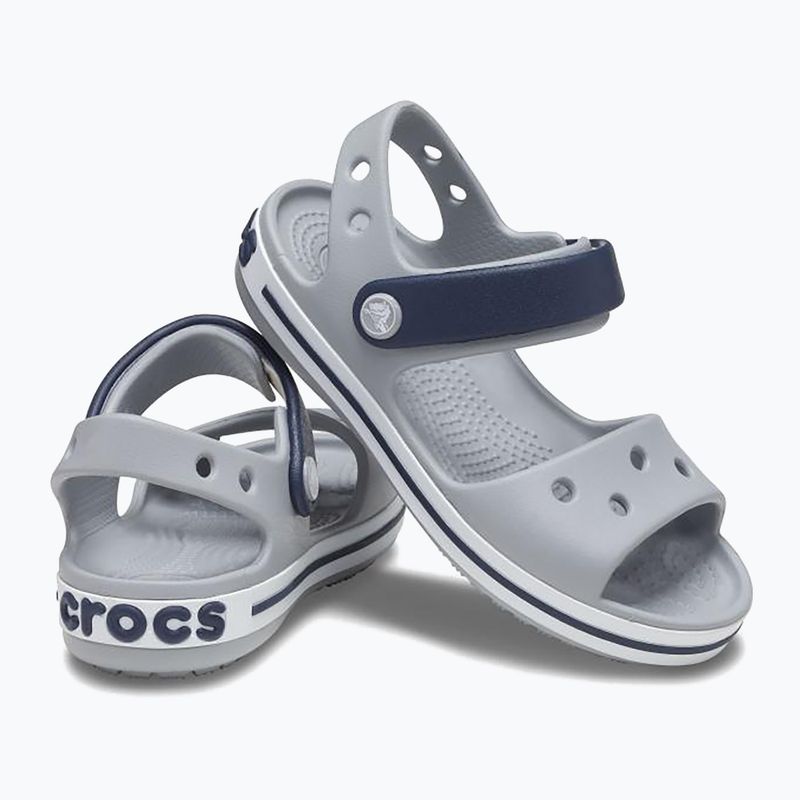 Vaikiški sandalai Crocs Crockband Kids Sandal light grey/navy 10