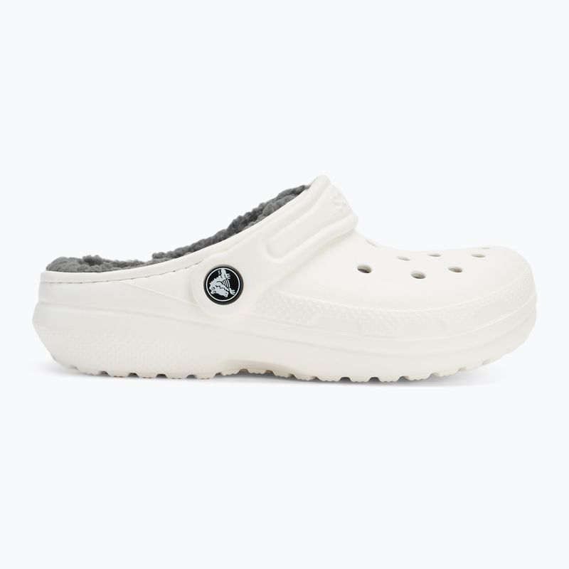 Vaikiškos šlepetės Crocs Classic Lined Clog Kids white/grey 3