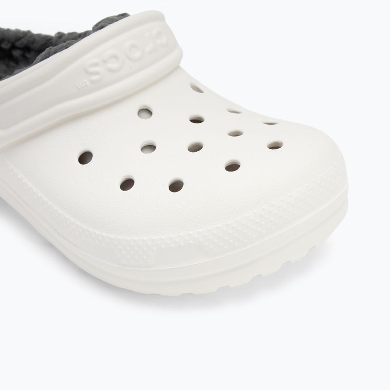 Vaikiškos šlepetės Crocs Classic Lined Clog Kids white/grey 8