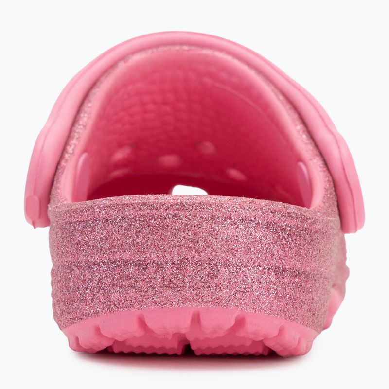 Vaikiškos šlepetės Crocs Classic Glitter Clog Toddler pink lrmonade 7
