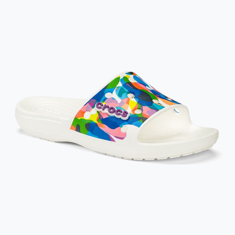 Šlepetės Crocs Classic Crocs Bubble Block Slide white/multi