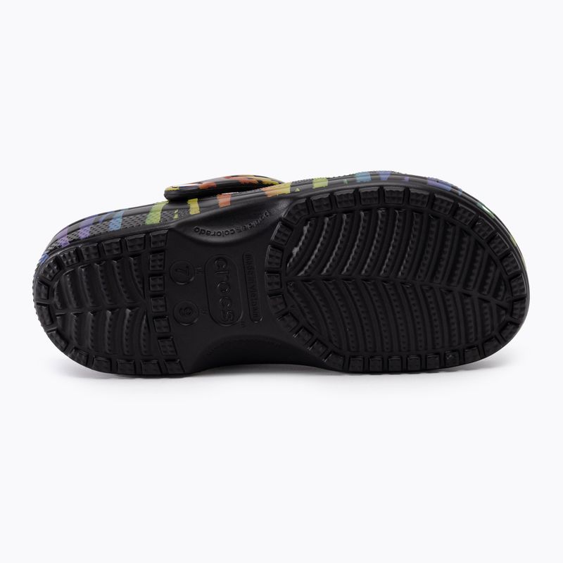 Moteriškos šlepetės Crocs Classic Seasonal Printed zebra rainbow 5