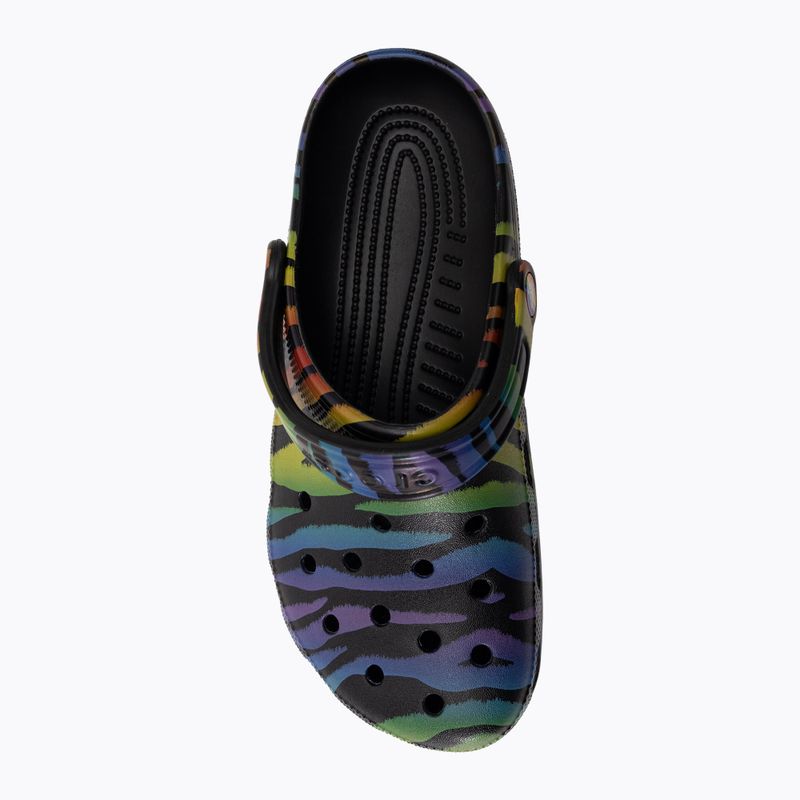 Moteriškos šlepetės Crocs Classic Seasonal Printed zebra rainbow 6