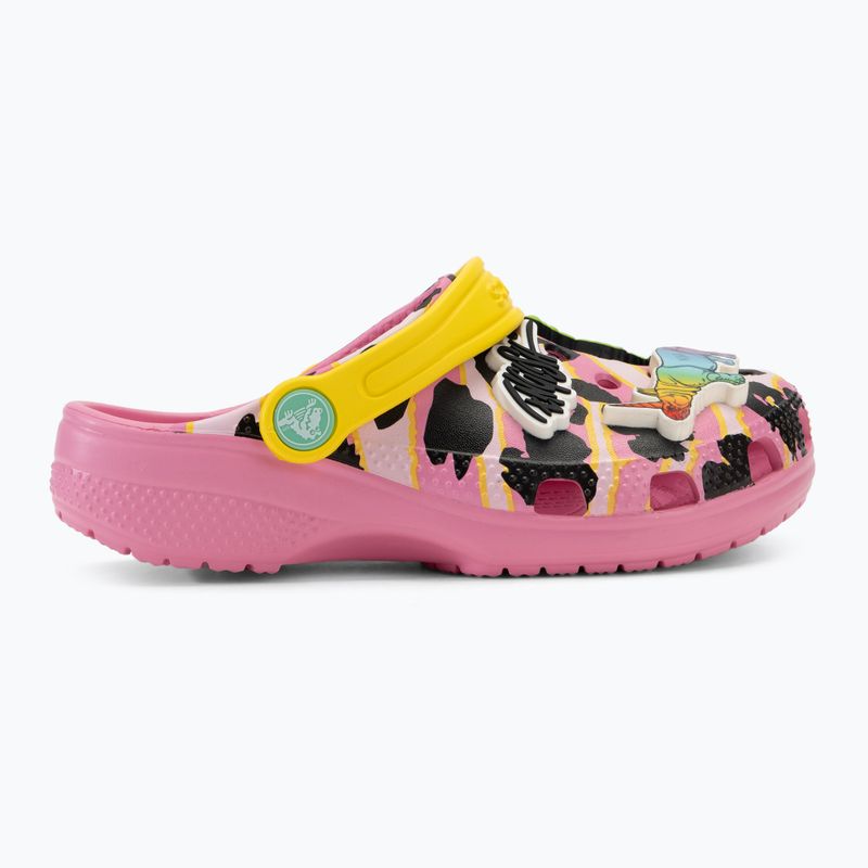 Vaikiškos šlepetės Crocs Ron English Party Animals Classic Clog Kids pink lemonade/multi 3