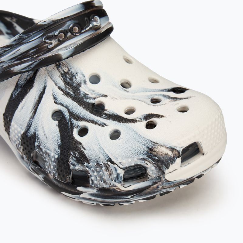 Vaikiškos šlepetės Crocs Classic Marbled Clog Kids black/white 8