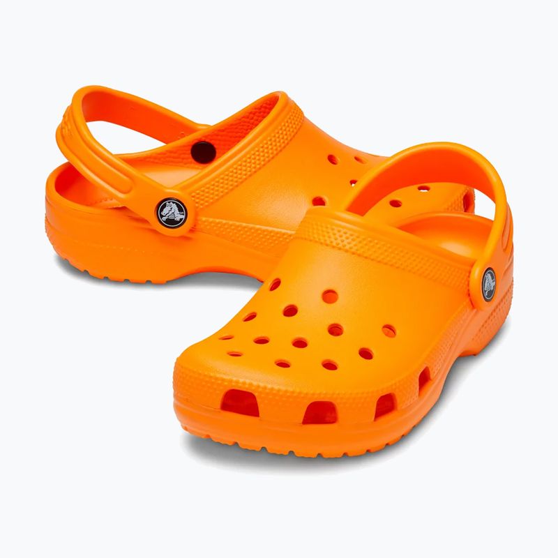 Vaikiškos šlepetės Crocs Classic Clog Kids orange zing 6