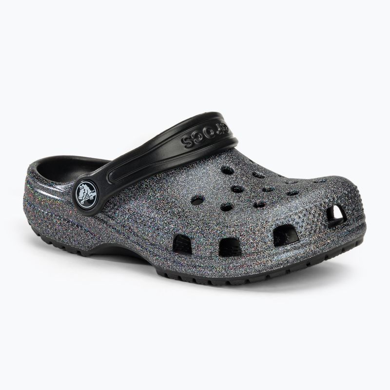 Vaikiškos šlepetės Crocs Classic Glitter Clog black