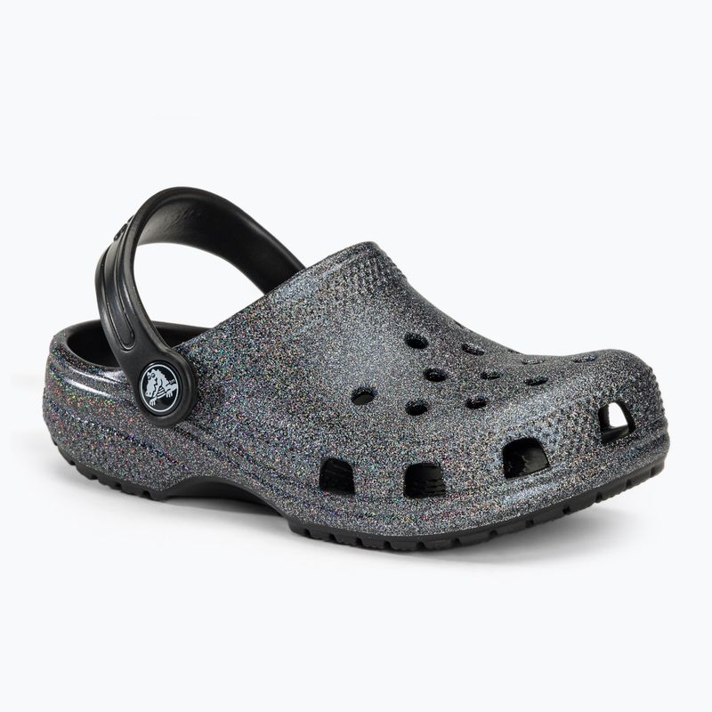 Vaikiškos šlepetės Crocs Classic Glitter Clog black 2