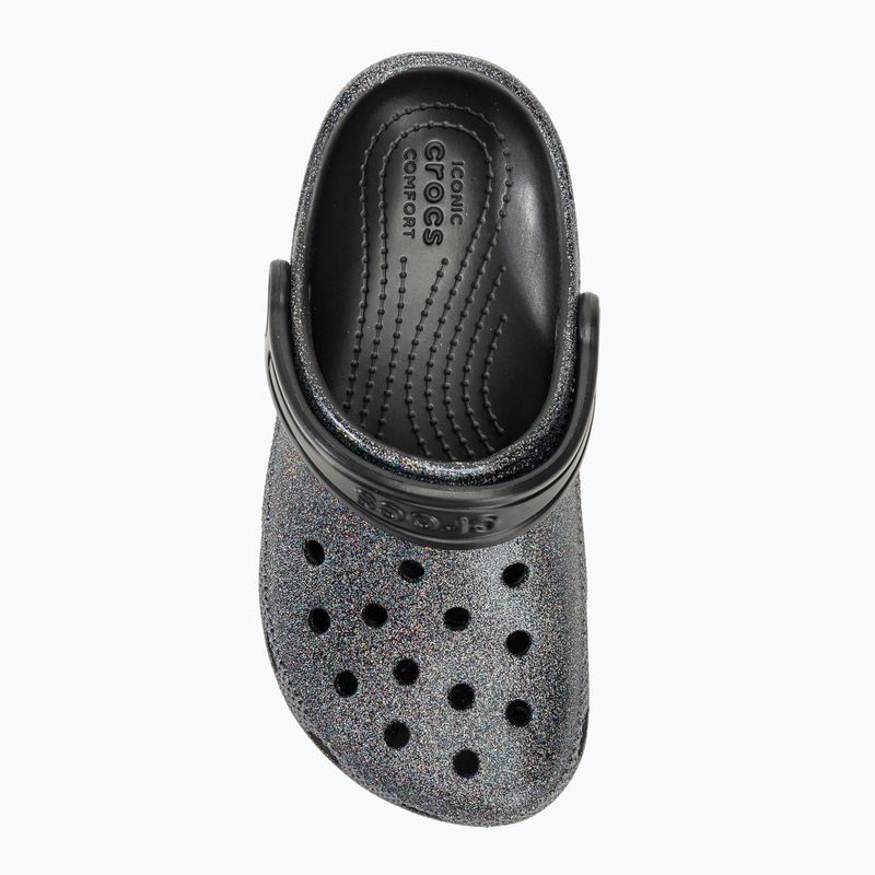 Vaikiškos šlepetės Crocs Classic Glitter Clog black 6