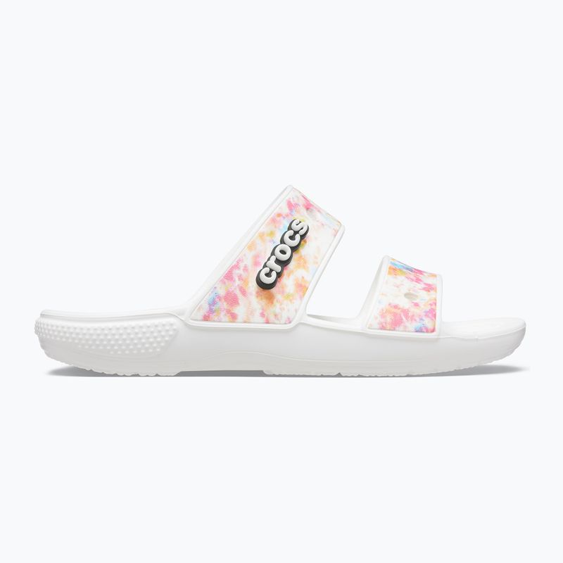 Crocs Classic Crocs Tie-Dye Graphic Sandal white 207283-928 šlepetės 9