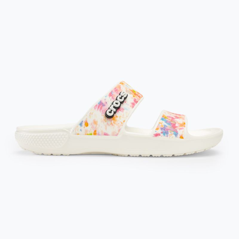 Crocs Classic Crocs Tie-Dye Graphic Sandal white 207283-928 šlepetės 2