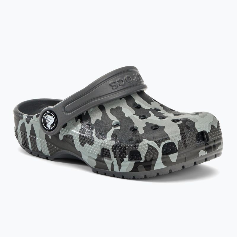 Crocs Classic Camo Clog T grey vaikiškos šlepetės 207593-097