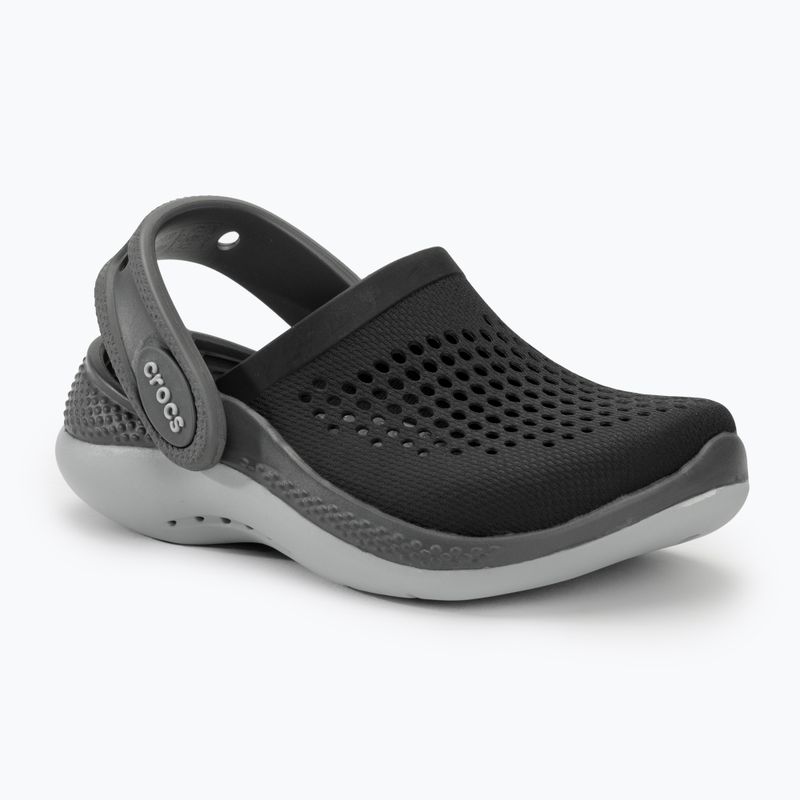 Vaikiškos šlepetės Crocs LiteRide 360 black/slate grey 2