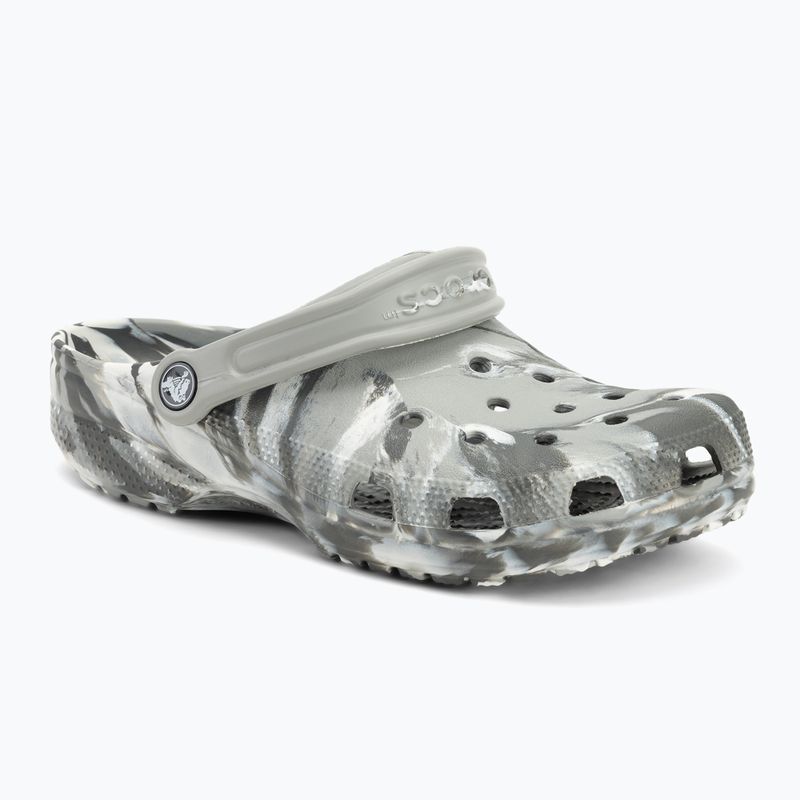 Šlepetės Crocs Classic Marbled Clog light grey/multi